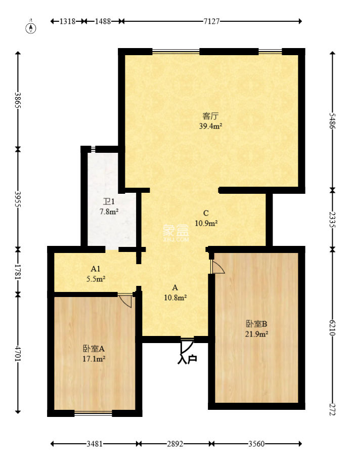吉联小区（红墅湾）  4室3厅1卫   1098.00万