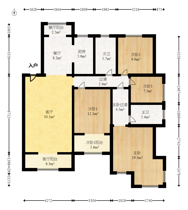 绿地海外滩一期  4室2厅1卫    70.0万 绿地海外滩一期  4室2厅1卫    70.0万户型图