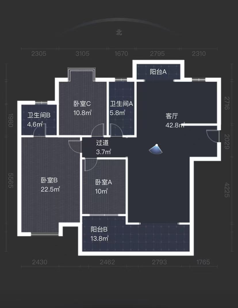 建设家园 3室2厅2卫 51.0万 建设家园 3室2厅2卫 51.0万室内图