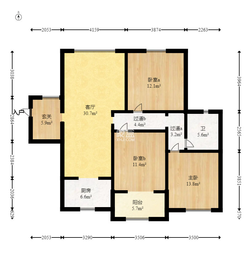 新城国际花都  3室2厅1卫    58.0万