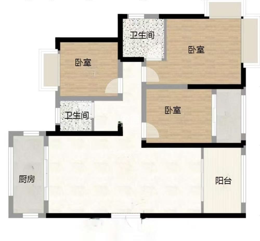 华晨神农湾  3室2厅2卫    82.0万