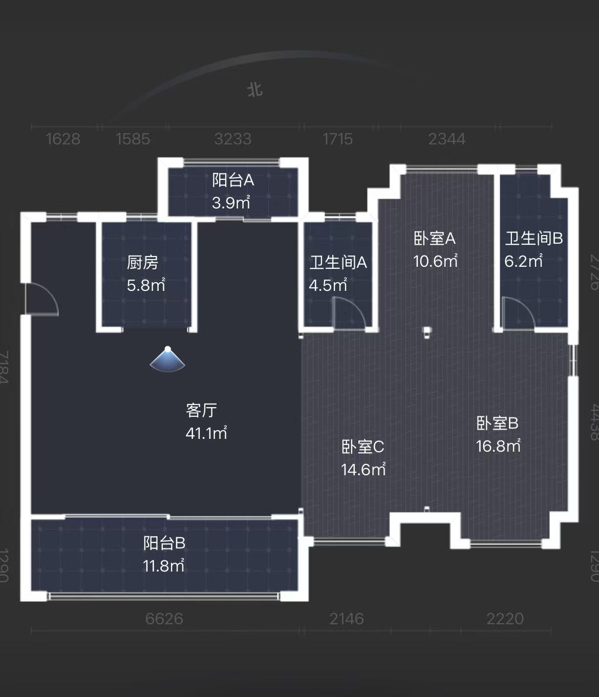 建发央著  4室2厅2卫   106.00万