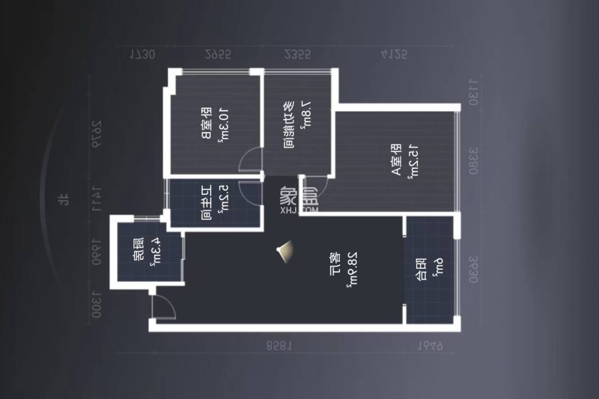 桂花城 3室2厅2卫 50.0万 桂花城 3室2厅2卫 50.0万室内图