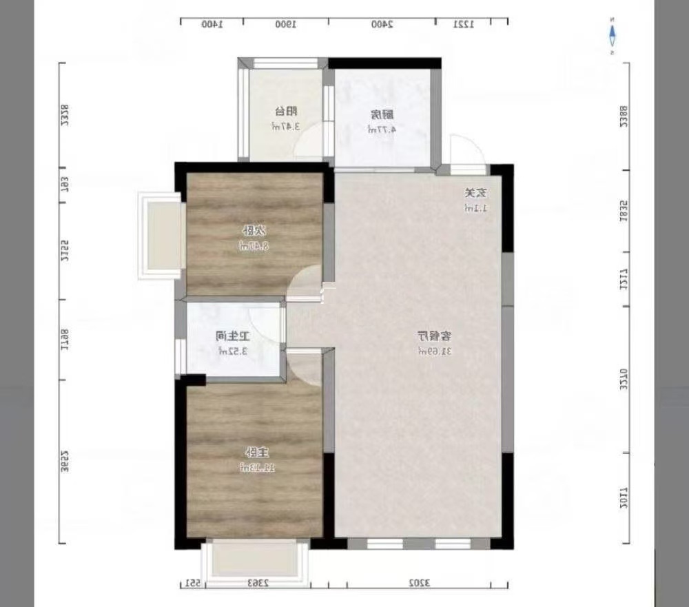 型格建宁翰府  2室1厅1卫   46.00万