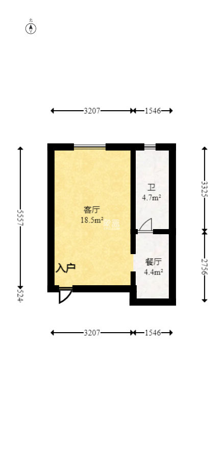 兆坤星悦荟  1室1厅1卫   22.80万