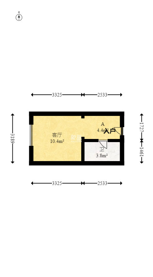 新城悦隽公园  1室1厅1卫    17.5万
