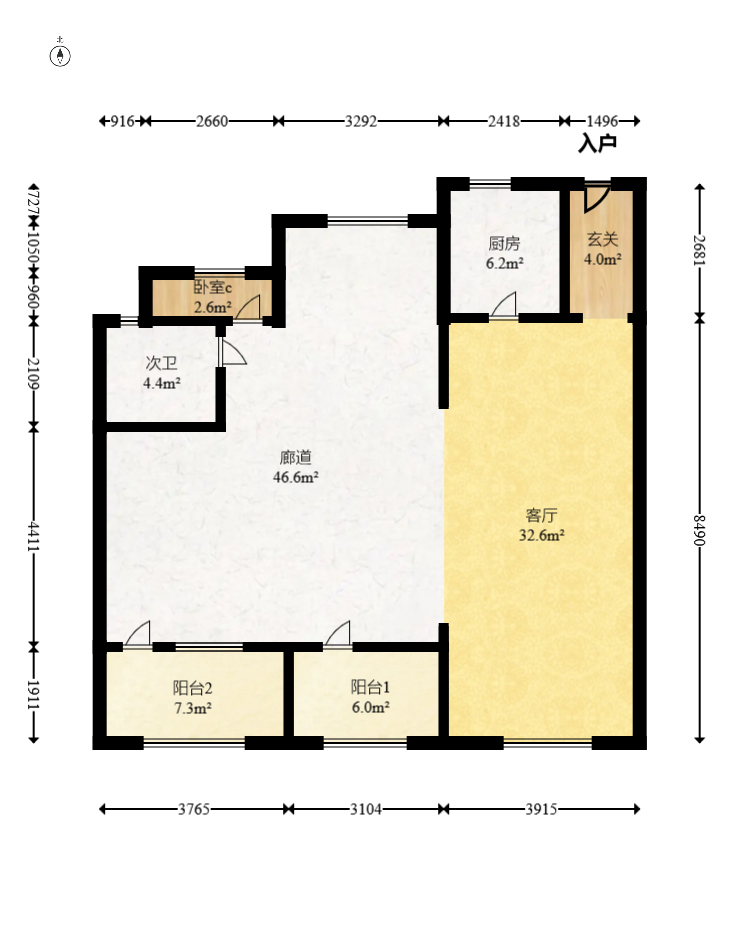 建发央著  4室2厅2卫   210.00万室内图1