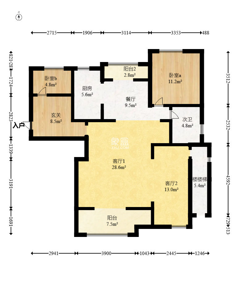汉唐世家二期  5室2厅2卫   145.00万