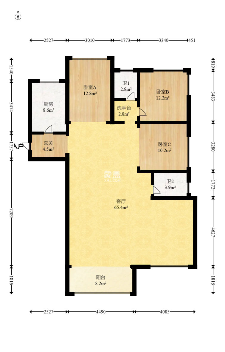 建投象山国际  4室2厅2卫    151.0万