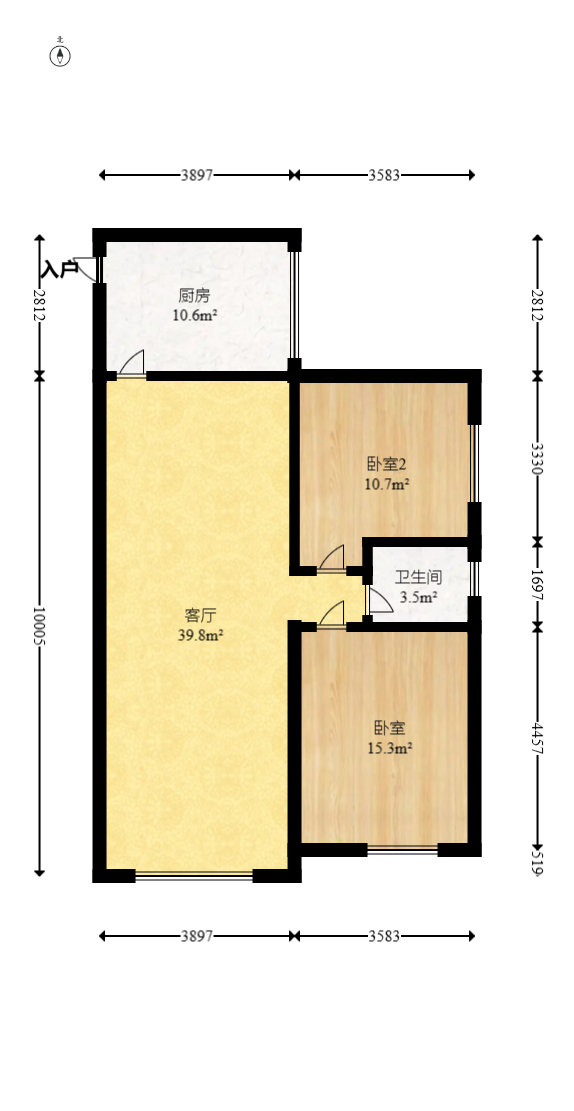 华天LOHO小镇 2室2厅1卫 42.8万 华天LOHO小镇 2室2厅1卫 42.8万户型图