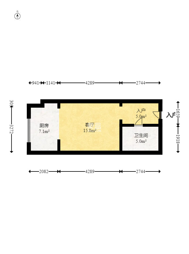 日盛湖湘花苑  1室1厅1卫    26.8万