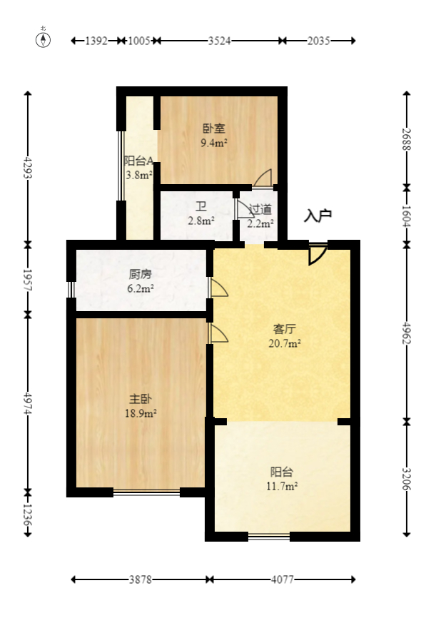 星电恬园  1室1厅1卫    80.0万 星电恬园  1室1厅1卫    80.0万户型图