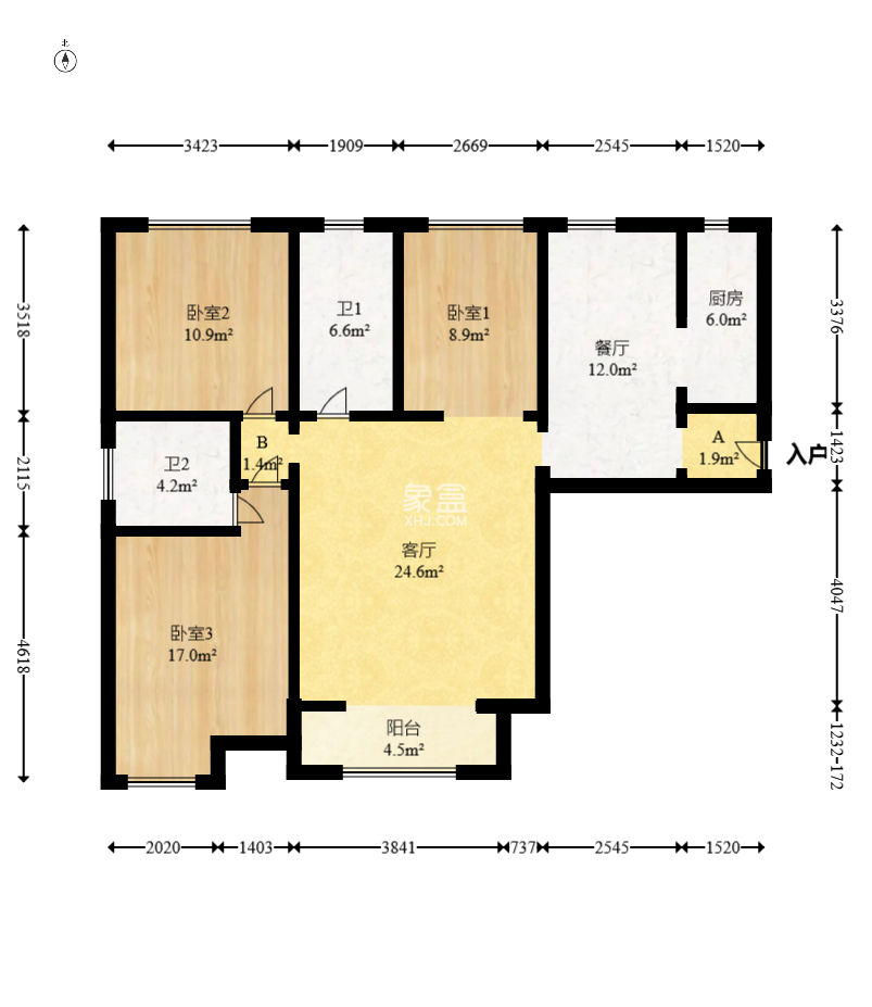 南山苏迪亚诺  3室2厅2卫    78.0万