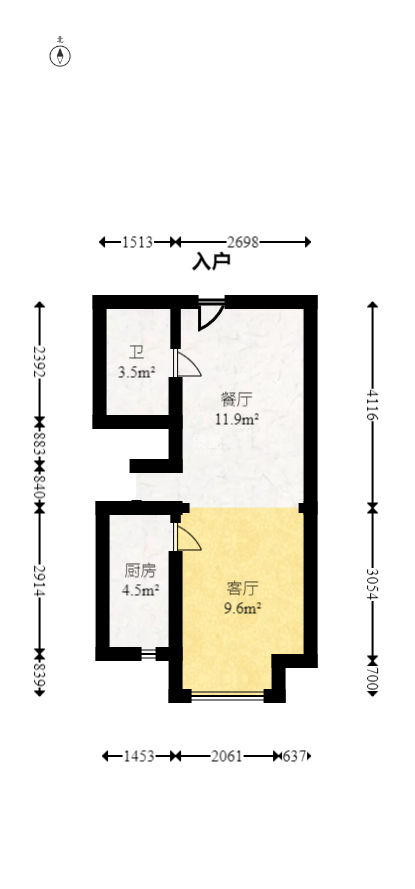 金地兰亭樾  2室1厅2卫   38.00万