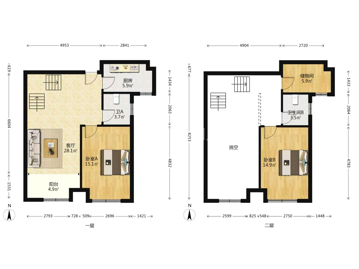 学府时代 2室2厅2卫 48.0万 学府时代 2室2厅2卫 48.0万室内图