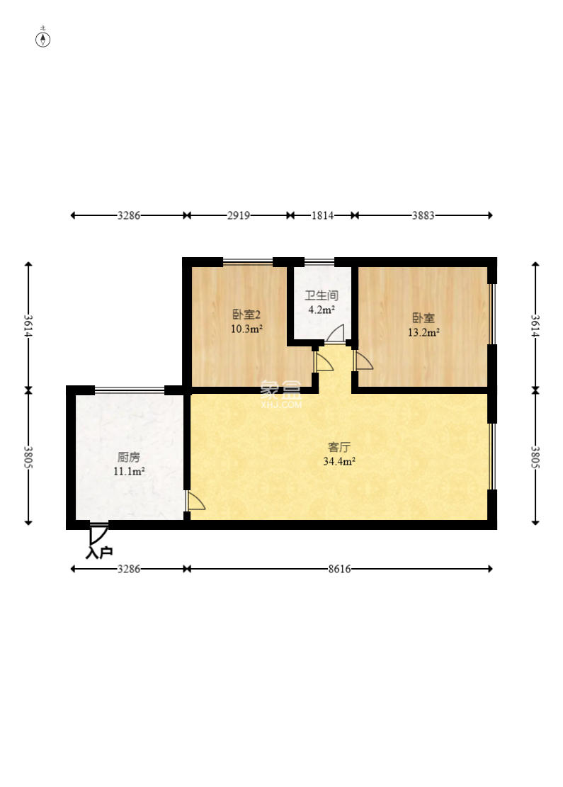 华天LOHO小镇  2室2厅1卫    45.0万 华天LOHO小镇  2室2厅1卫    45.0万户型图
