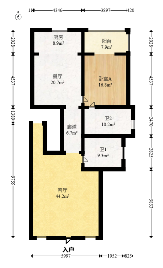 汀湘十里  6室2厅4卫   788.00万室内图1