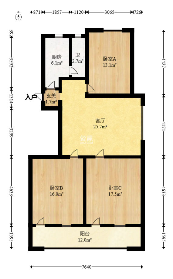 湖南省石油总公司宿舍  2室2厅1卫   58.00万