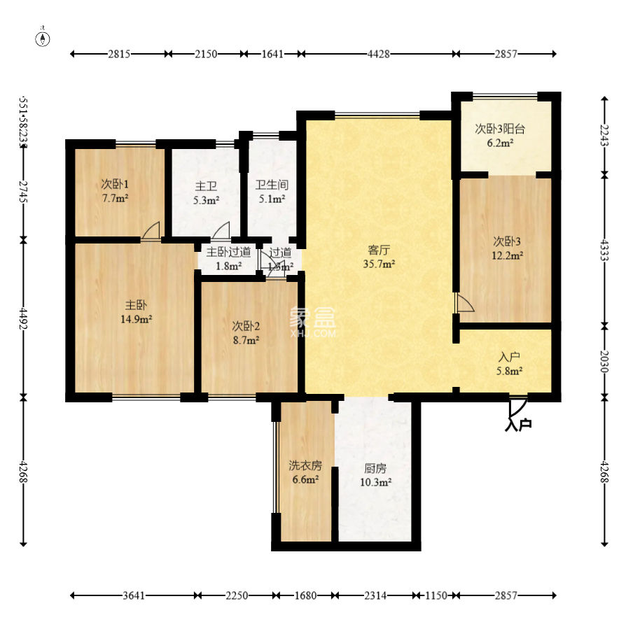 碧桂园威尼斯城  3室2厅2卫    95.0万