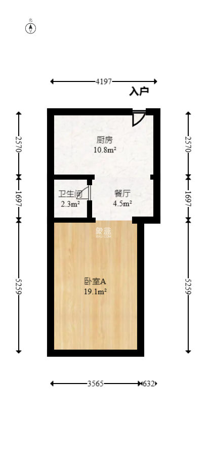 朝阳一、二村  2室1厅1卫   30.80万