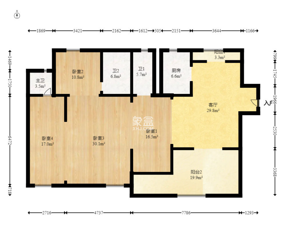 中交建发松雅院  4室2厅2卫   160.00万