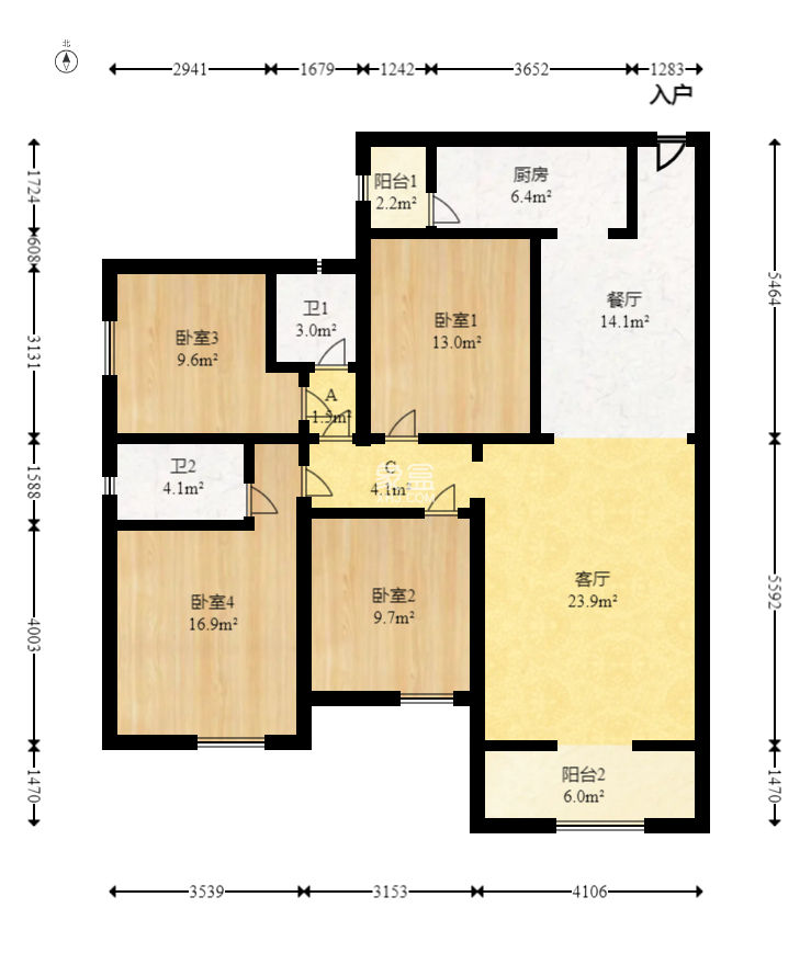 金富湘江悅城  4室2廳2衛(wèi)   140.00萬(wàn)