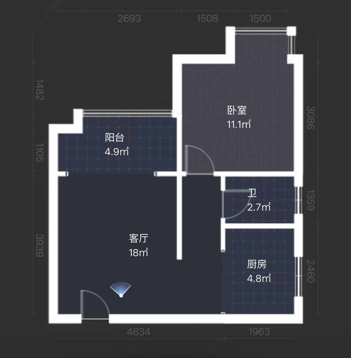 华晨神农湾 1室1厅1卫 37.0万 华晨神农湾 1室1厅1卫 37.0万室内图