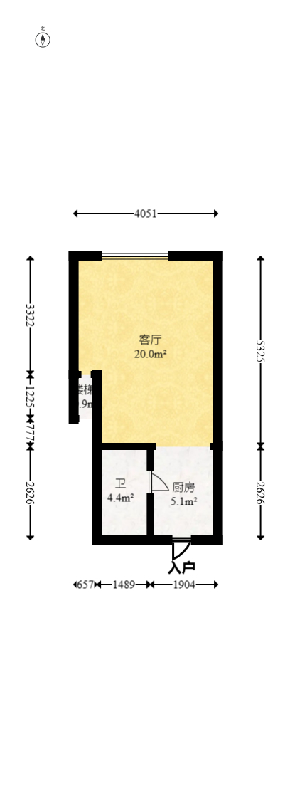 润和滨江府  2室2厅1卫   39.00万室内图1