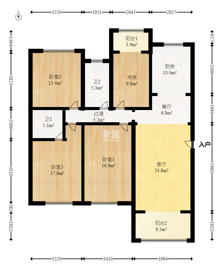 星城世家  4室2厅2卫   200.00万