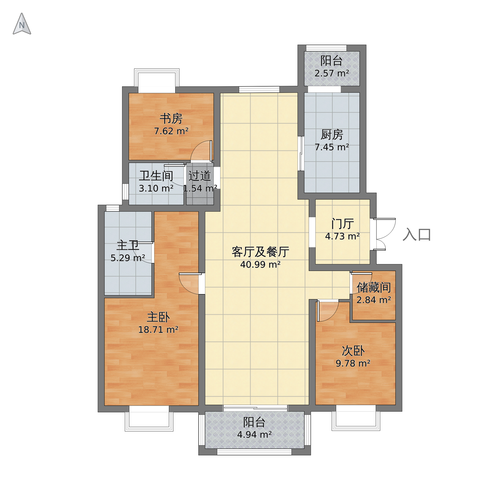 熙城春天  1室0厅0卫   76.80万户型图