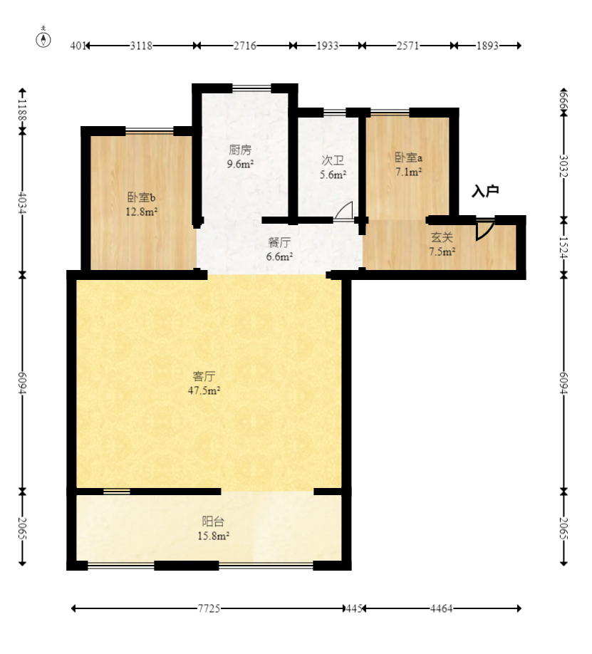 建发央著  4室2厅2卫   245.00万室内图1