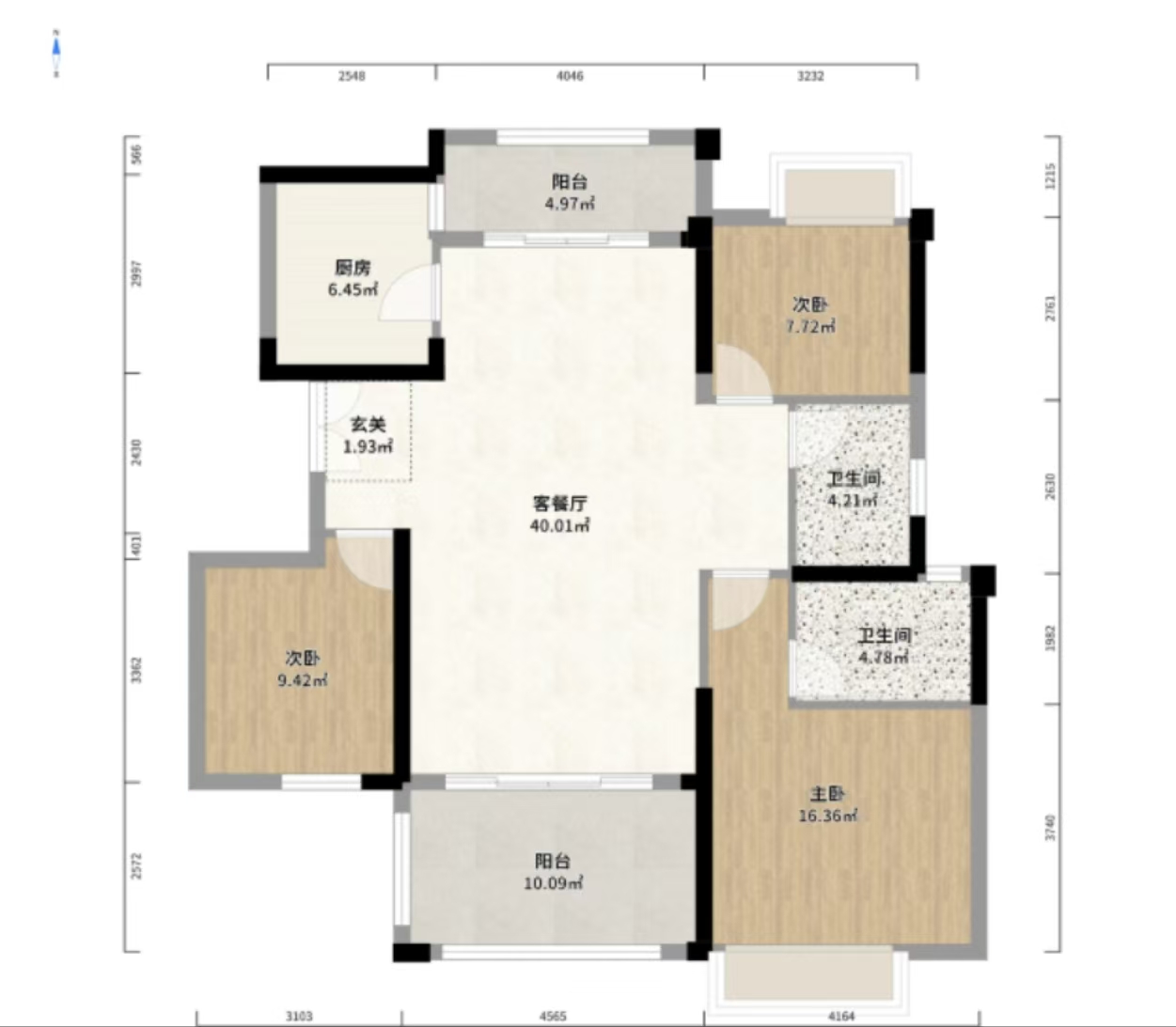 奥园养生城 3室2厅2卫 79.8万 奥园养生城 3室2厅2卫 79.8万室内图
