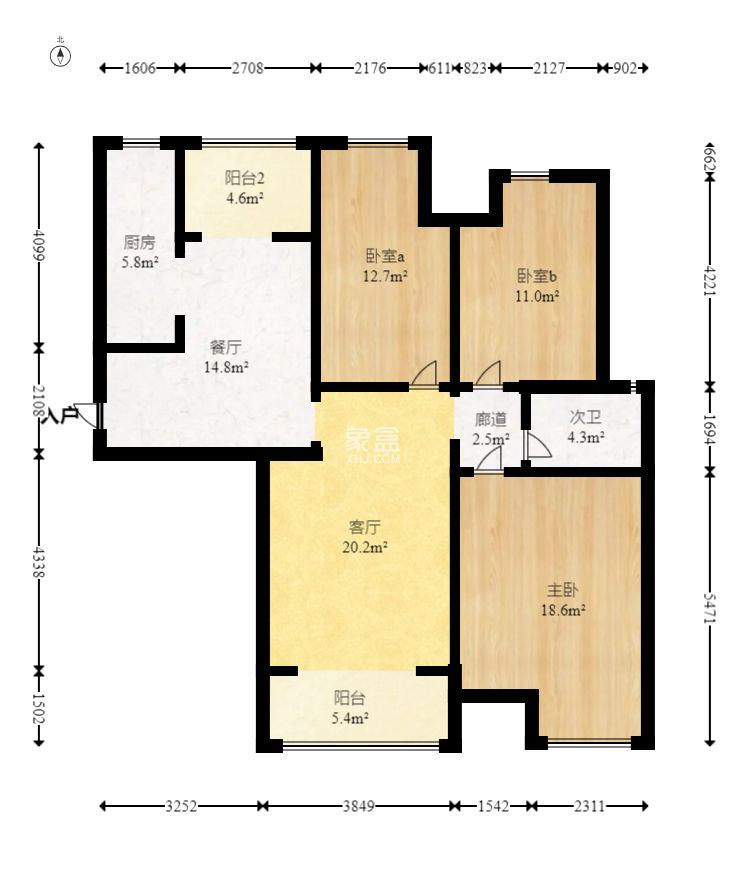 保利麓谷林语C区  3室2厅1卫   102.00万