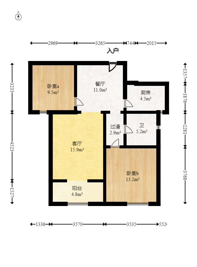 金地三千府(金地湖山樾、金地自在城) 2室2厅1卫 40.0万 金地三千府(金地湖山樾、金地自在城) 2室2厅1卫 40.0万户型图