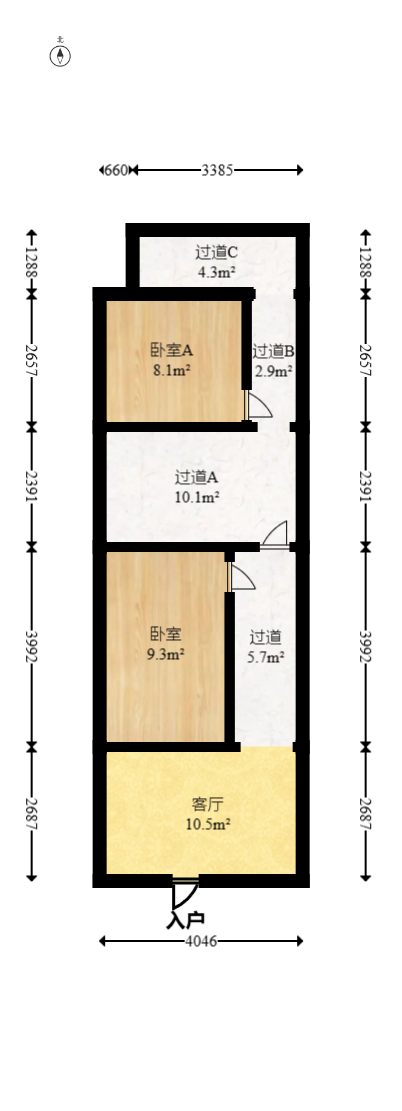 星沙三区  6室3厅3卫   128.00万室内图1