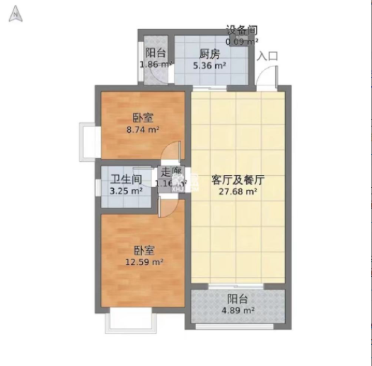 亿都时光  2室2厅1卫    51.0万