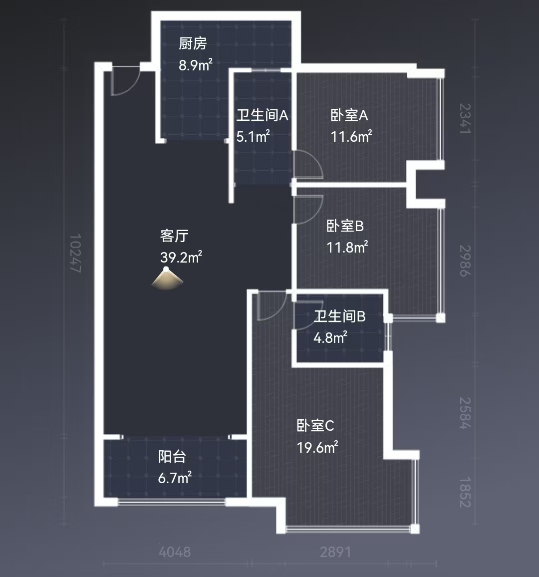 华晨神农湾  3室2厅2卫   83.80万