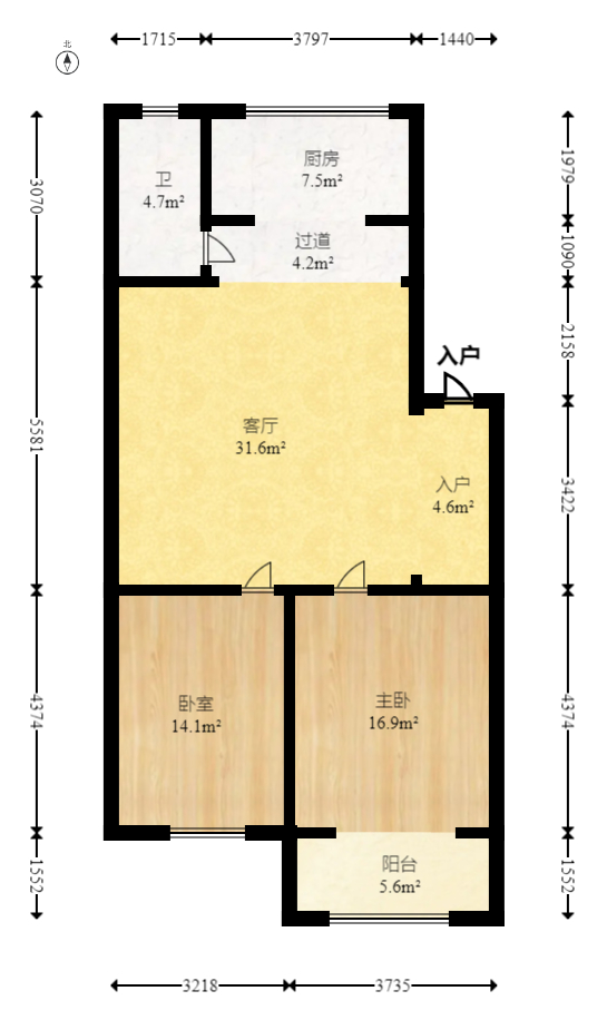 湘绣城 2室2厅1卫 35.0万 湘绣城 2室2厅1卫 35.0万户型图