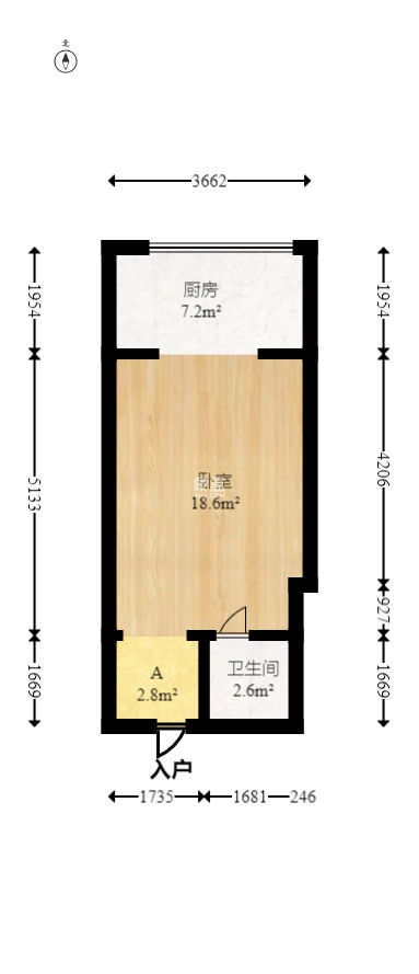 怡海星城  1室1廳1衛(wèi)   19.00萬