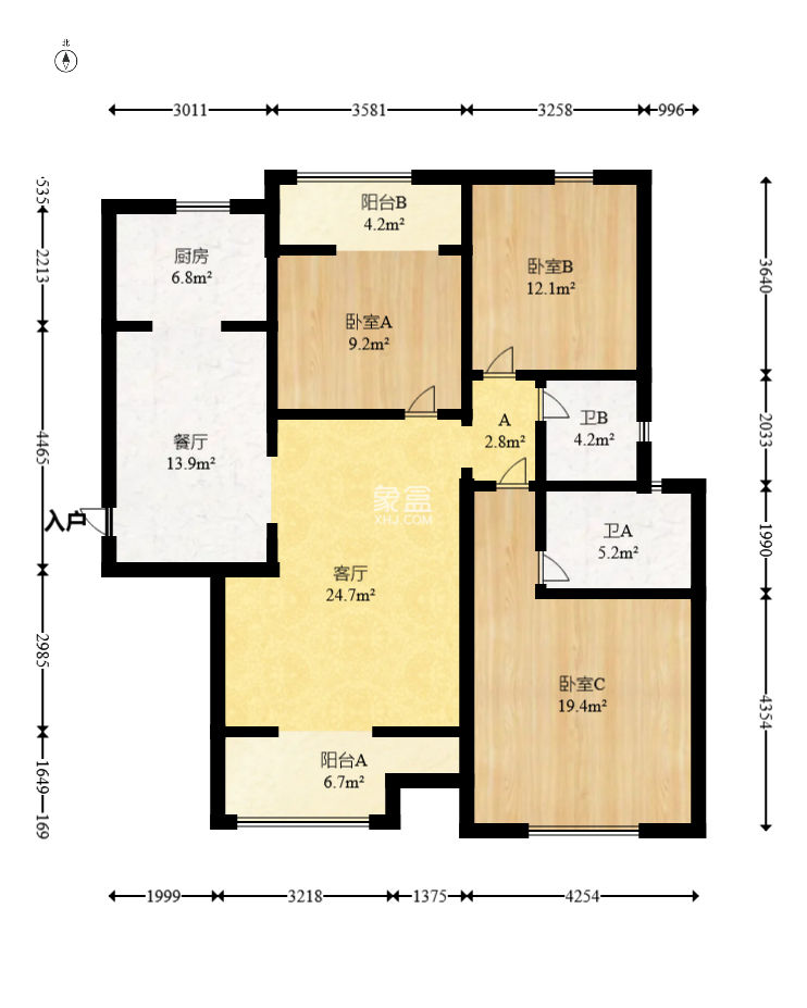 金色溪泉湾  3室2厅2卫    118.0万