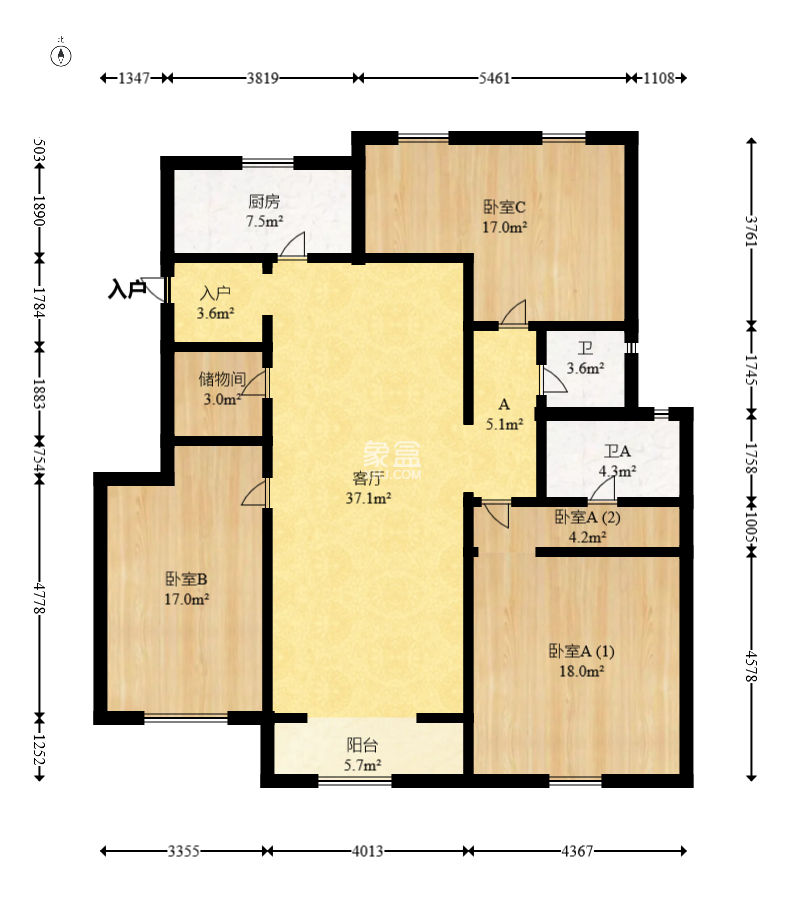 万科里梅溪郡  4室2厅2卫    228.0万