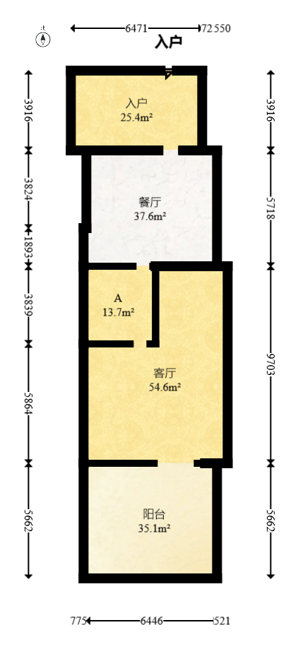 中海梅溪湖壹号  6室3厅3卫   1200.00万室内图1