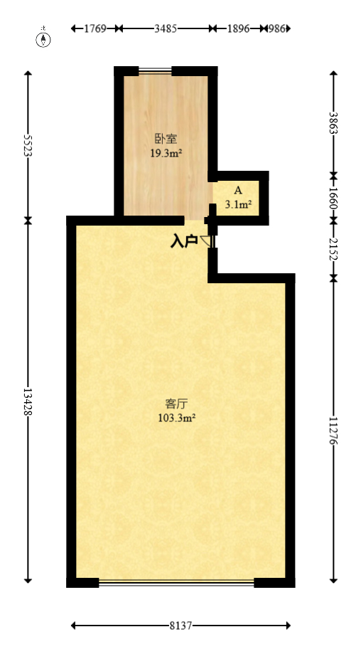 中海璞源（梅溪湖壹号四期）  8室3厅3卫    988.0万室内图1