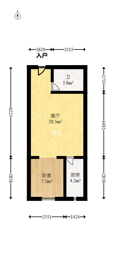 和隆花半里  1室1厅1卫   46.00万