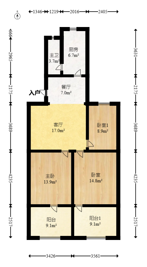 湖南省道路运输管理局 3室2厅1卫 82.0万 湖南省道路运输管理局 3室2厅1卫 82.0万户型图