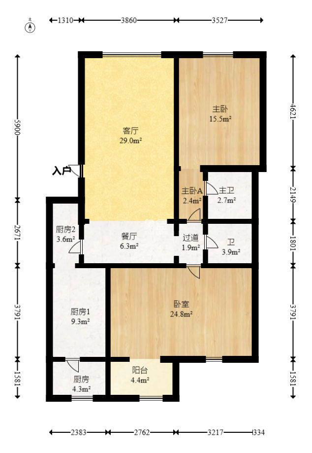 湖南省图书馆单位宿舍  3室2厅1卫   90.00万