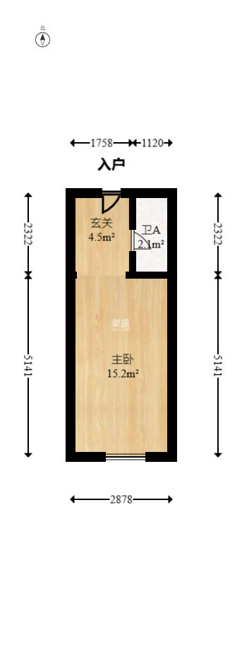 保利海德公园  1室1厅1卫   30.00万