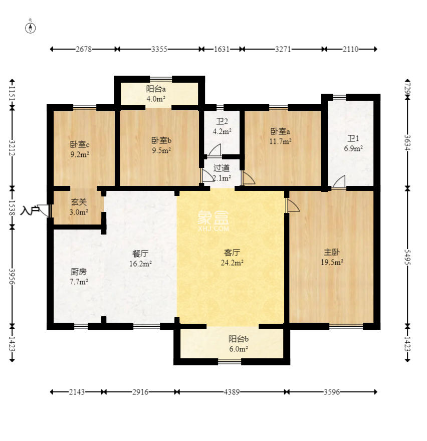 润和长郡(润和紫郡二三期)  4室2厅2卫    108.0万 润和长郡(润和紫郡二三期)  4室2厅2卫    108.0万户型图