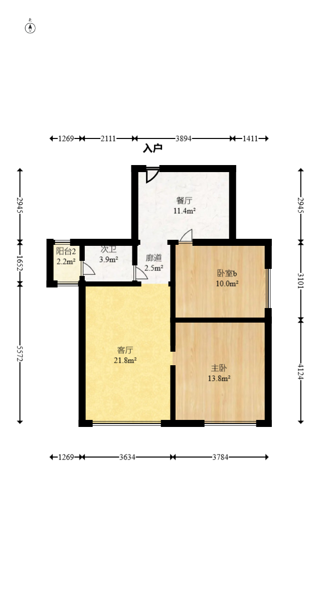 梅溪鑫苑名家 3室2厅1卫 92.0万 梅溪鑫苑名家 3室2厅1卫 92.0万户型图