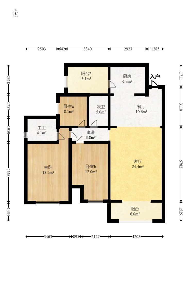和泓梅溪四季  1室2厅2卫    135.0万 和泓梅溪四季  1室2厅2卫    135.0万户型图